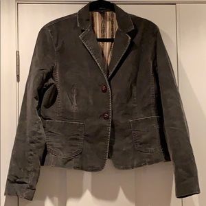 Gap dark gray corduroy blazer